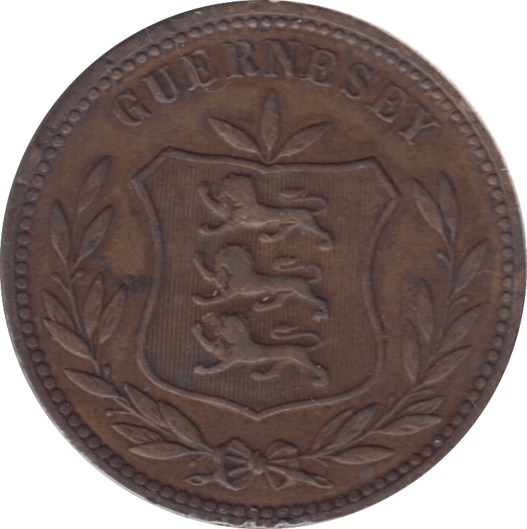 1910 GUERNSEY 8 DOUBLES - WORLD COINS - Cambridgeshire Coins