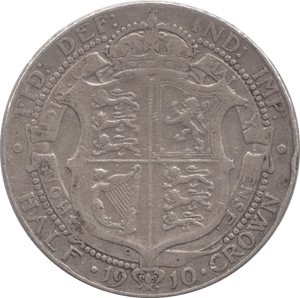 1910 HALFCROWN ( FINE ) 5 - Halfcrown - Cambridgeshire Coins