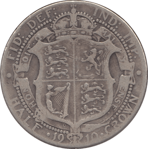 1910 HALFCROWN ( FINE ) 6 - Halfcrown - Cambridgeshire Coins