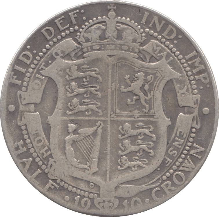 1910 HALFCROWN ( FINE ) - Halfcrown - Cambridgeshire Coins