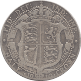 1910 HALFCROWN ( FINE ) - Halfcrown - Cambridgeshire Coins