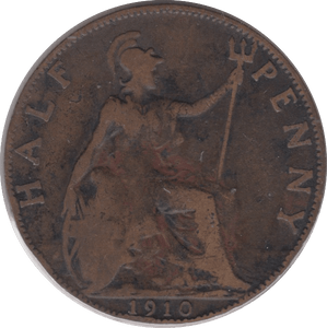 1910 HALFPENNY ( F ) 3 - Halfpenny - Cambridgeshire Coins