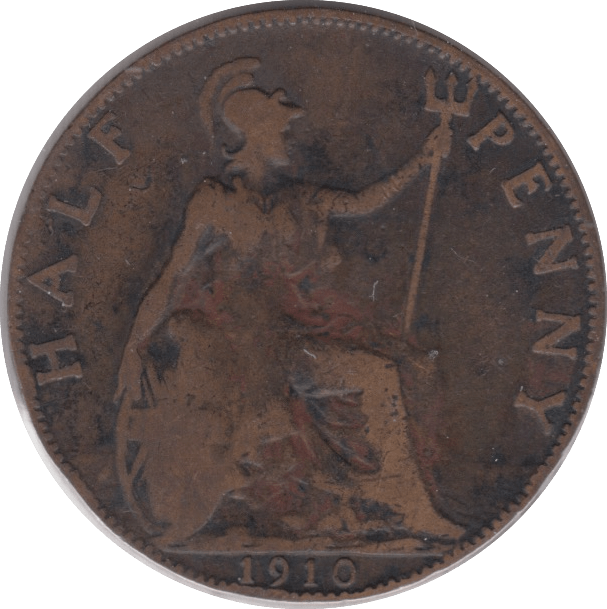 1910 HALFPENNY ( F ) 3 - Halfpenny - Cambridgeshire Coins