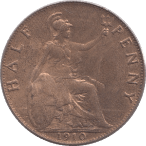 1910 HALFPENNY ( UNC ) - Halfpenny - Cambridgeshire Coins