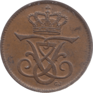 1910 ONE ORE DENMARK - WORLD COINS - Cambridgeshire Coins