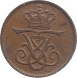 1910 ONE ORE DENMARK - WORLD COINS - Cambridgeshire Coins