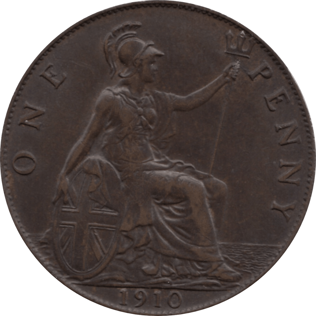 1910 PENNY 1 ( AUNC ) 52 - Penny - Cambridgeshire Coins