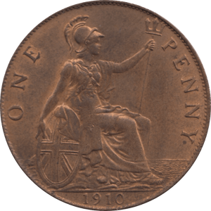 1910 PENNY 1 ( UNC ) 11A - Penny - Cambridgeshire Coins
