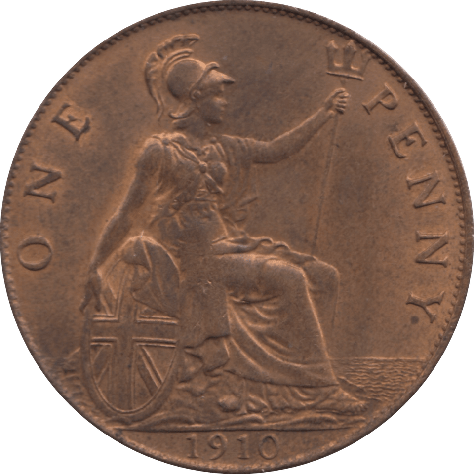 1910 PENNY 1 ( UNC ) 11A - Penny - Cambridgeshire Coins