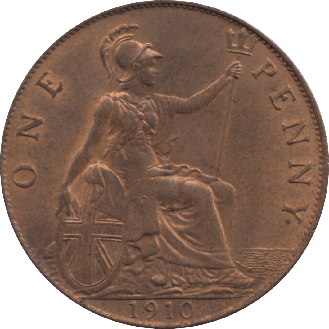 1910 PENNY 1 ( UNC ) 11A - Penny - Cambridgeshire Coins