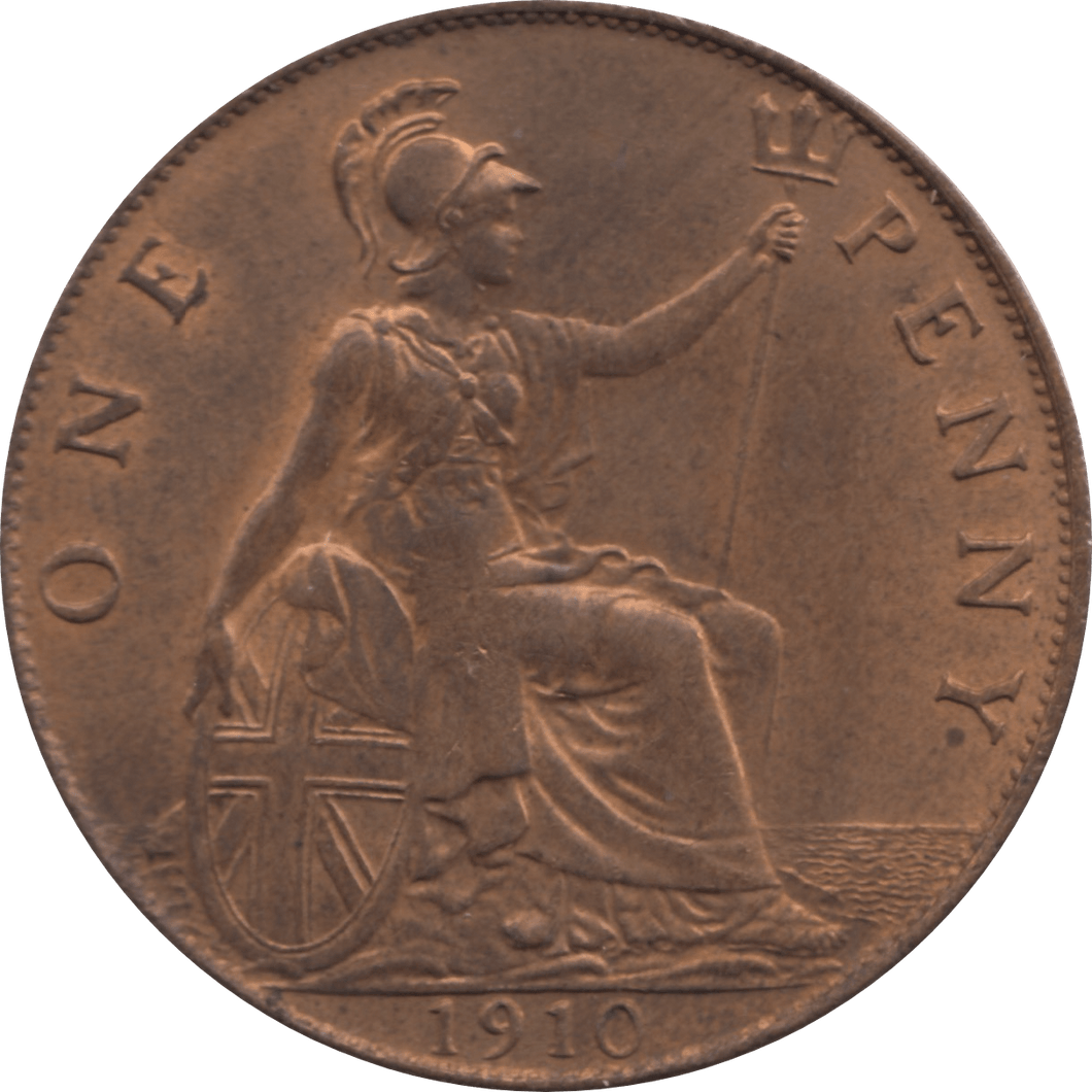 1910 PENNY 1 ( UNC ) 11A - Penny - Cambridgeshire Coins