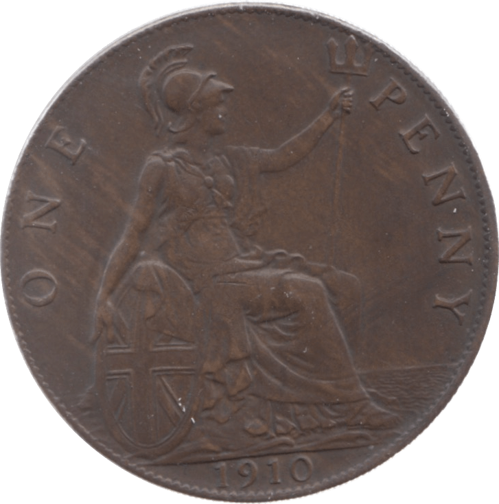1910 PENNY ( EF ) 7 - Penny - Cambridgeshire Coins