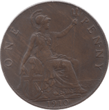 1910 PENNY ( EF ) 7 - Penny - Cambridgeshire Coins