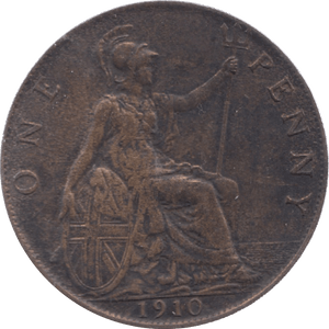 1910 PENNY ( GVF ) 10 - Penny - Cambridgeshire Coins