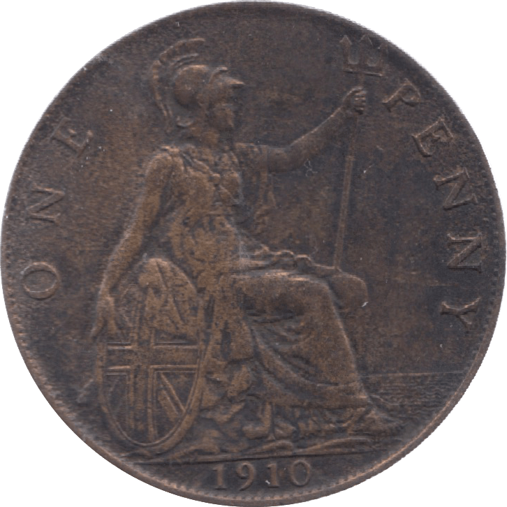 1910 PENNY ( GVF ) 10 - Penny - Cambridgeshire Coins