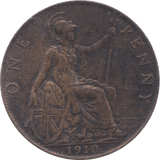 1910 PENNY ( GVF ) 10 - Penny - Cambridgeshire Coins