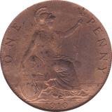 1910 PENNY ( UNC ) B - Penny - Cambridgeshire Coins