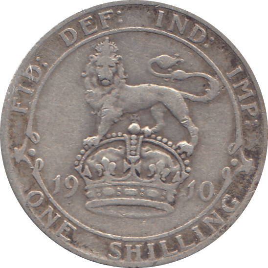 1910 SHILLING ( FINE ) 4 - Shilling - Cambridgeshire Coins