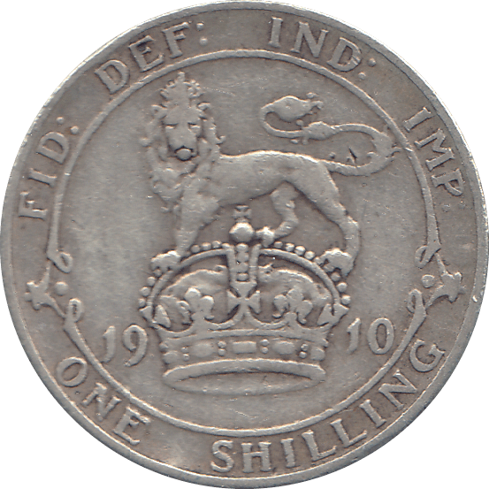 1910 SHILLING ( FINE ) 4 - Shilling - Cambridgeshire Coins