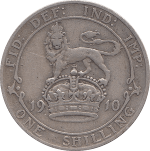 1910 SHILLING ( FINE ) 5 - SHILLING - Cambridgeshire Coins