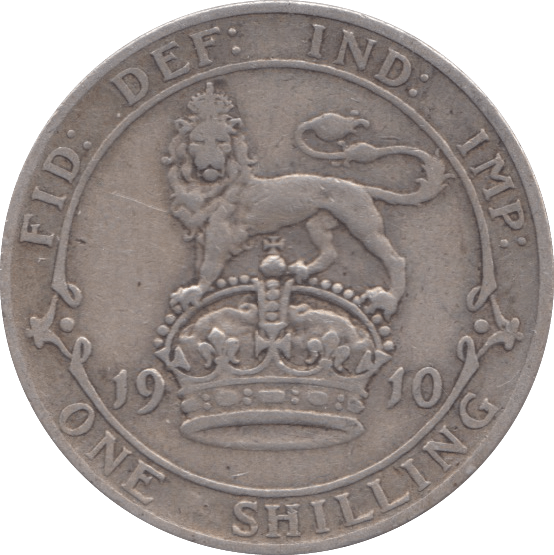 1910 SHILLING ( FINE ) 5 - SHILLING - Cambridgeshire Coins