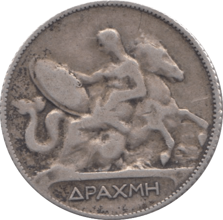 1910 SILVER 1 DRACHMA GREECE - WORLD SILVER COINS - Cambridgeshire Coins