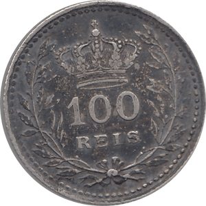 1910 SILVER 100 REIS PORTUGAL REF H137 - SILVER WORLD COINS - Cambridgeshire Coins