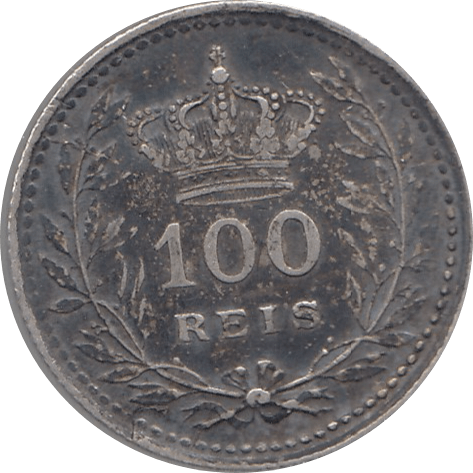 1910 SILVER 100 REIS PORTUGAL REF H137 - SILVER WORLD COINS - Cambridgeshire Coins