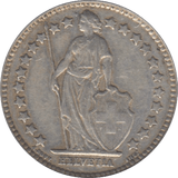 1910 SILVER 1/2 FRANC SWITZERLAND - SILVER WORLD COINS - Cambridgeshire Coins