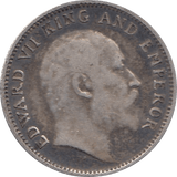 1910 SILVER 1/4 RUPEE EDWARD VII INDIA REF H78 - SILVER WORLD COINS - Cambridgeshire Coins