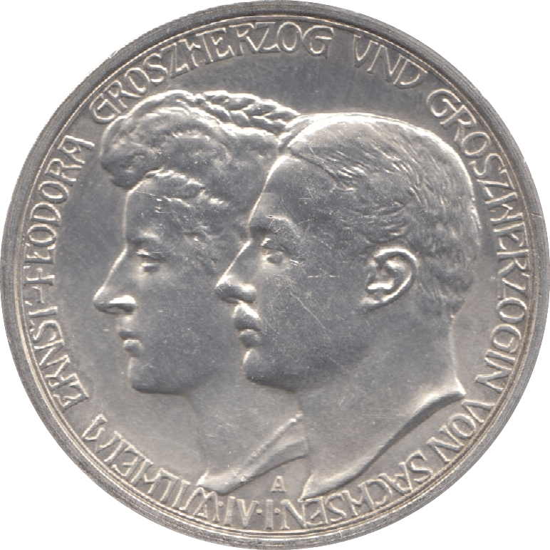 1910 SILVER 3 MARK GERMANY - SILVER WORLD COINS - Cambridgeshire Coins