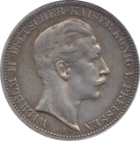 1910 SILVER 3 MARKS GERMANY - WORLD SILVER COINS - Cambridgeshire Coins