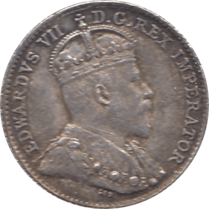 1910 SILVER 5 CENTS EDWARD VII CANADA REF H90 - WORLD SILVER COINS - Cambridgeshire Coins