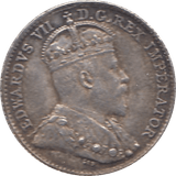 1910 SILVER 5 CENTS EDWARD VII CANADA REF H90 - WORLD SILVER COINS - Cambridgeshire Coins