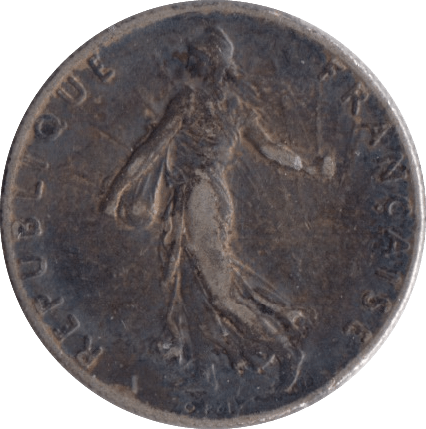 1910 SILVER 50 CENTIMES FRANCE - SILVER WORLD COINS - Cambridgeshire Coins