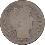 1910 SILVER DIME USA - SILVER WORLD COINS - Cambridgeshire Coins