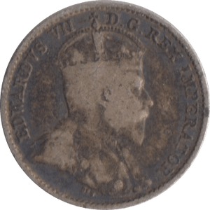 1910 SILVER FIVE CENTS CANADA - WORLD SILVER COINS - Cambridgeshire Coins