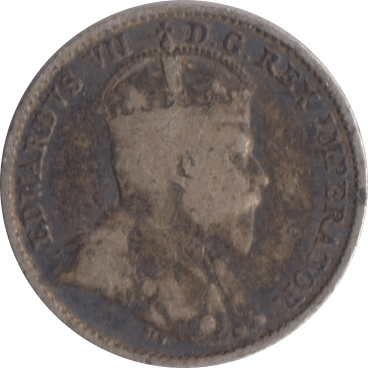 1910 SILVER FIVE CENTS CANADA - WORLD SILVER COINS - Cambridgeshire Coins