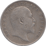 1910 SILVER INDIA TWO ANNAS - SILVER WORLD COINS - Cambridgeshire Coins