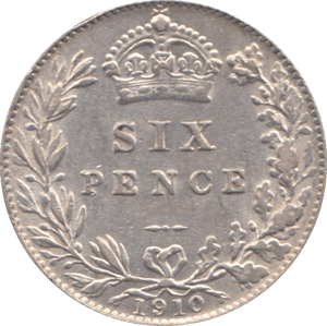 1910 SIXPENCE ( EF ) - Sixpence - Cambridgeshire Coins