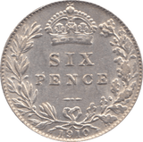 1910 SIXPENCE ( EF ) - Sixpence - Cambridgeshire Coins