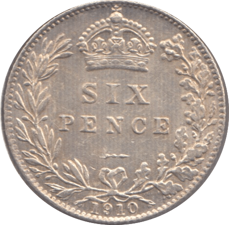 1910 SIXPENCE (EF) - Sixpence - Cambridgeshire Coins