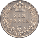 1910 SIXPENCE (EF) - Sixpence - Cambridgeshire Coins