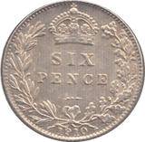 1910 SIXPENCE (EF) - Sixpence - Cambridgeshire Coins