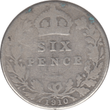1910 SIXPENCE ( FAIR ) - Sixpence - Cambridgeshire Coins