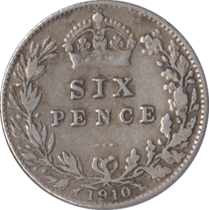 1910 SIXPENCE ( FINE ) 2 - Sixpence - Cambridgeshire Coins