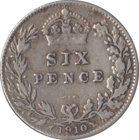1910 SIXPENCE ( FINE ) 2 - Sixpence - Cambridgeshire Coins