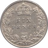 1910 SIXPENCE ( GVF ) - Sixpence - Cambridgeshire Coins