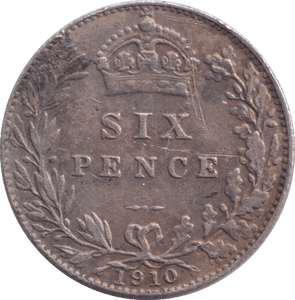 1910 SIXPENCE ( GVF ) - Sixpence - Cambridgeshire Coins