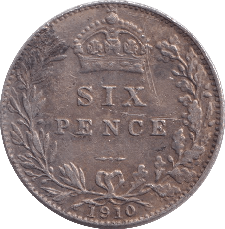 1910 SIXPENCE ( GVF ) - Sixpence - Cambridgeshire Coins